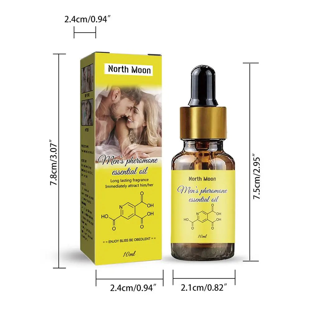 Men's Pheromone Essential Oil 10ml Long Lasting Body Essence Fragrance
