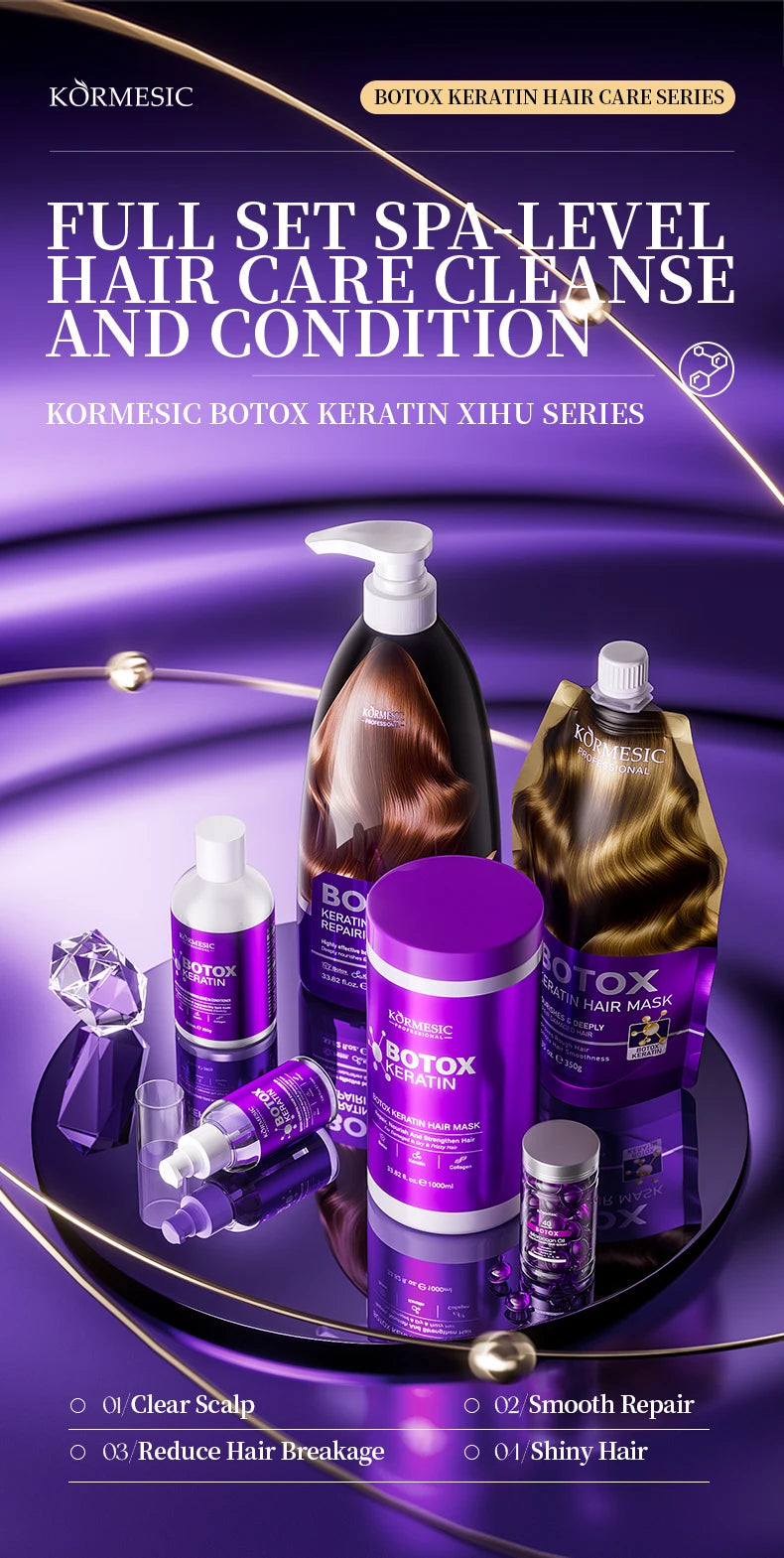 Keratin Hair Mask 5 Seconds Repair for Damaged Frizzy Hair Care