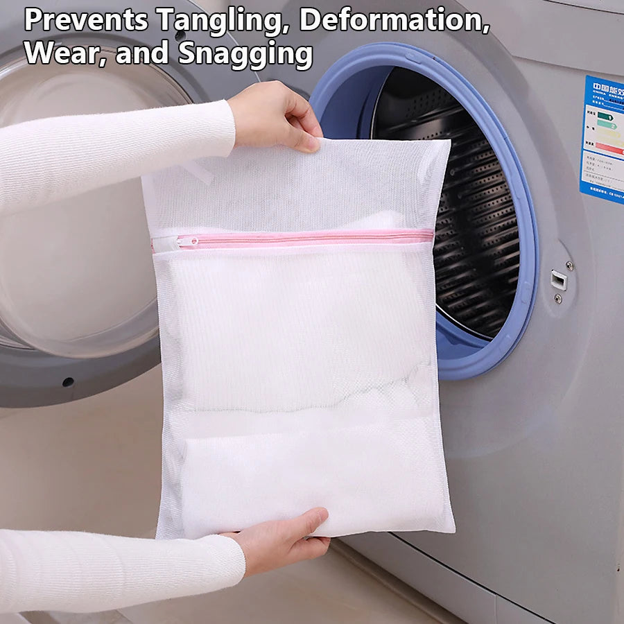3 Pcs Set Zippered Mesh Laundry Bags for Underwear & Delicates Care