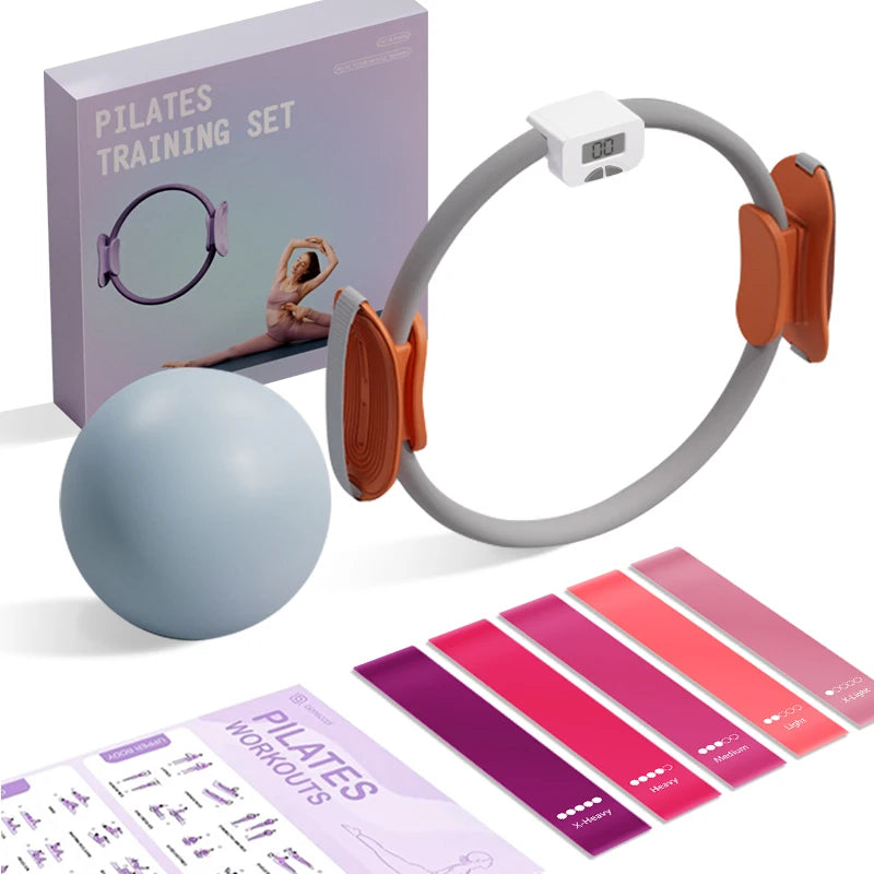 Pilates Ring Fitness Circle - Lightweight Foam Padded Handles, Toning