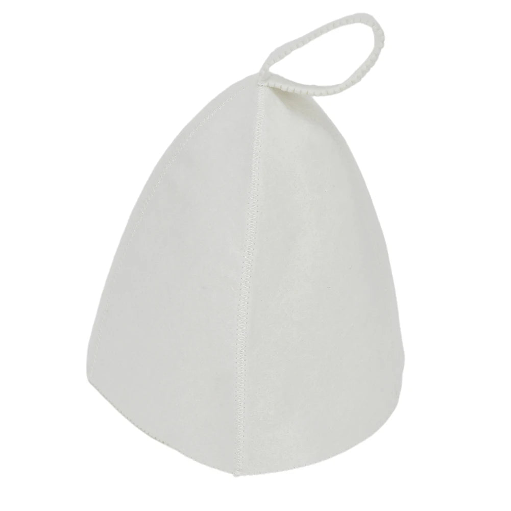Anti Heat Sauna Hat Wool Felt Shower Cap Towel Drying Bath Accessory