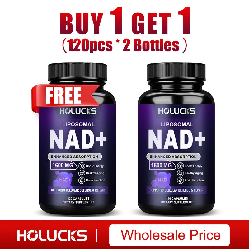 NAD+ Supplement with Resveratrol - Enhances Cellular Vitality & Energy