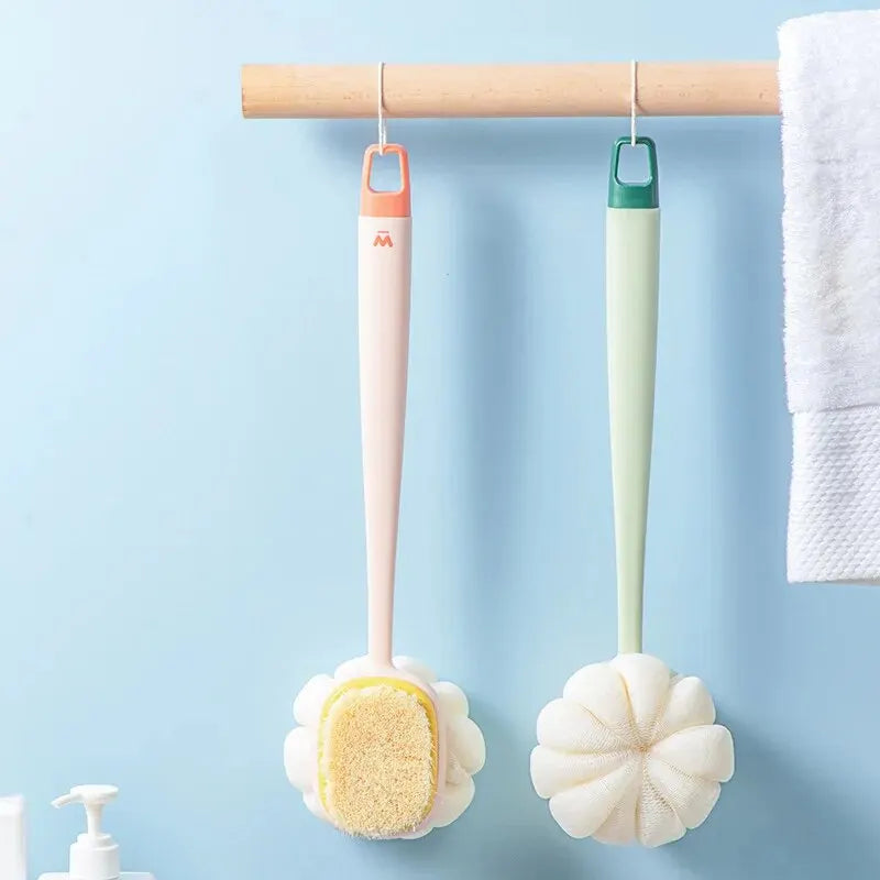 Loofah Back Scrubber Long Handle Exfoliating Bath Brush for Women