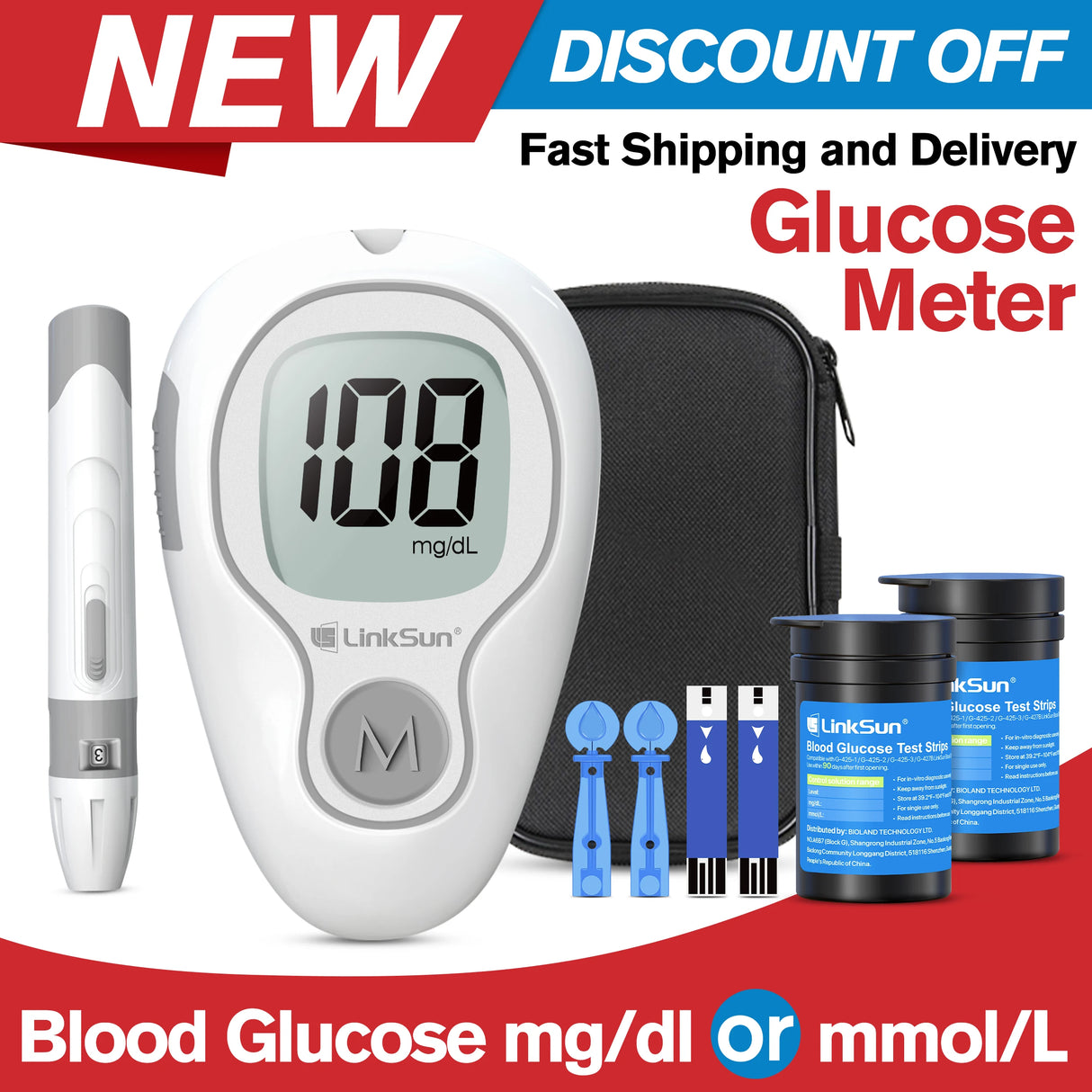 Digital Measurement Meter Kit with Test Strips