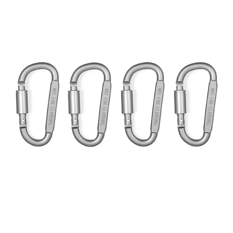 Carabiner Set 4-6PCS Aluminum Tactical Keychain Clips for Camping EDC