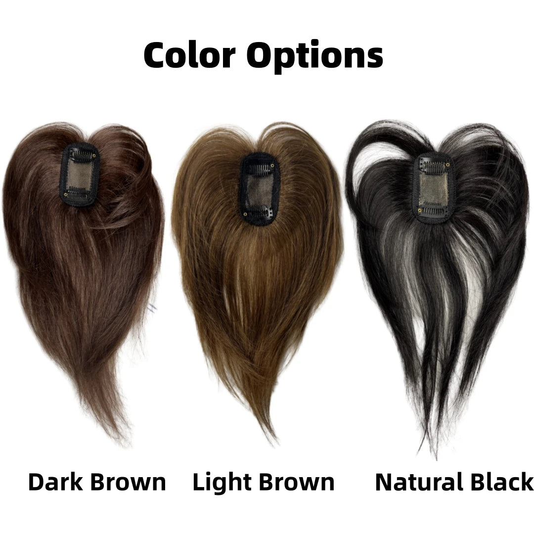 Real Human Hair Bangs Clip In Extensions Natural Fringe for Women