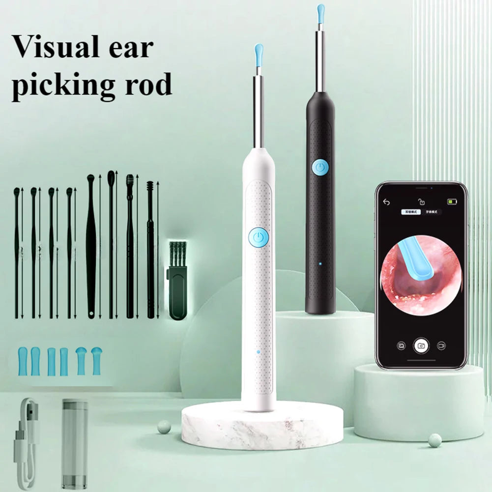 Smart Visual Wax Removal Tool with Camera Rechargeable Earpick Set