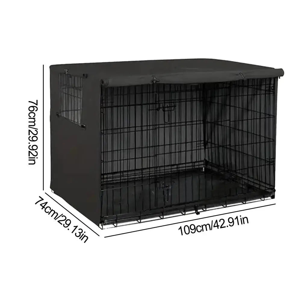 Pet Cage Cover Waterproof Oxford Dog Cat Crate Cover for Indoor Use