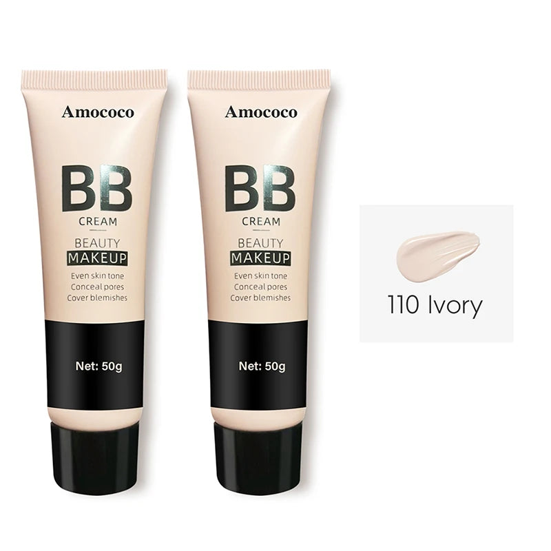 BB Cream Makeup Base Cream, 50g Each, Multi Shade Options, 2pcs Set