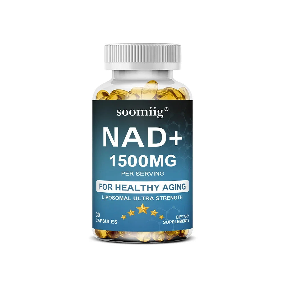 NAD 1500 Mg + Trans-Resveratrol - Energy Support & Cell Repair Supplement