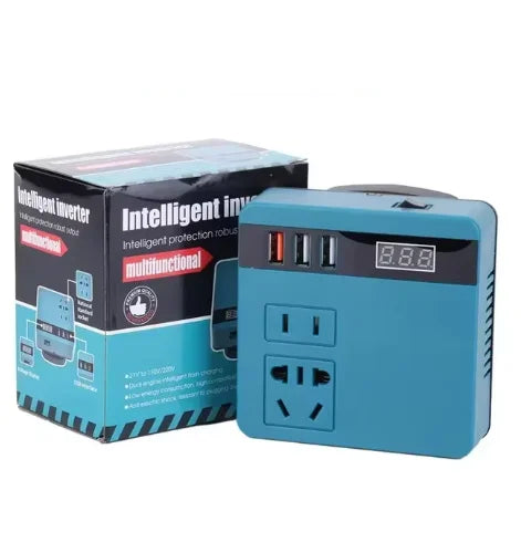 120W Lithium Battery Inverter DC 18-21V to AC 220V for Makita Tools