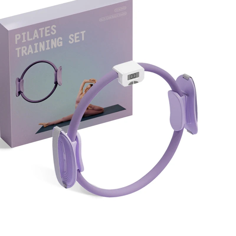 Pilates Ring Fitness Circle - Lightweight Foam Padded Handles, Toning