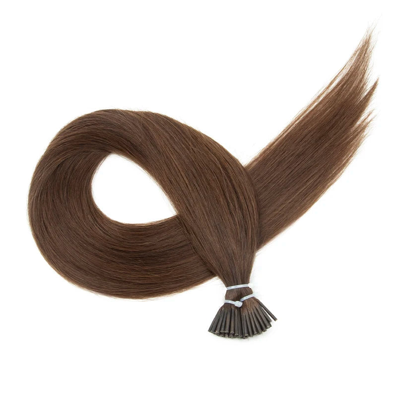 I Tip Hair Extensions Real Human Hair 30g/pack Microlink Capsules 14"
