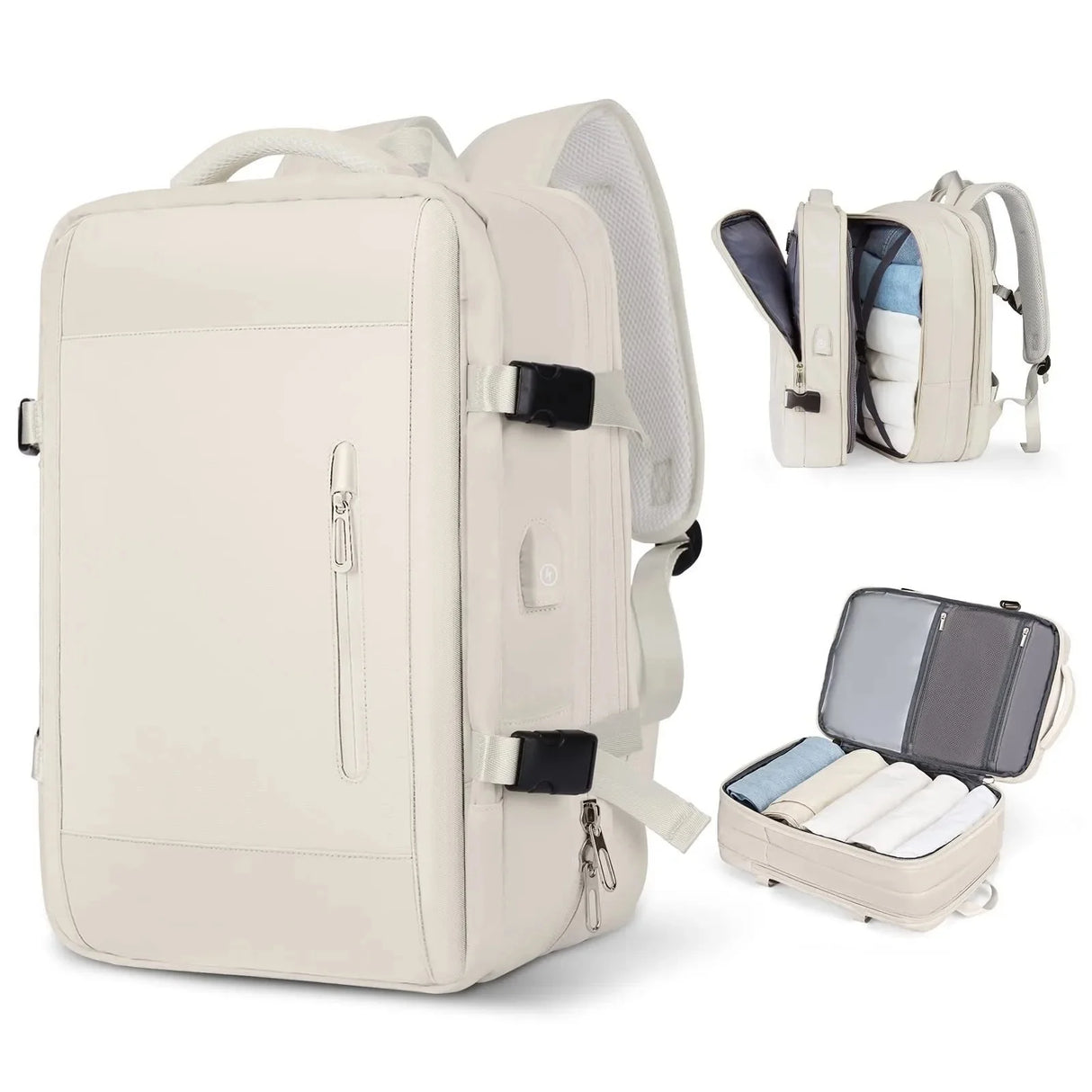 Expandable Travel Backpack for Business and Outdoor Use