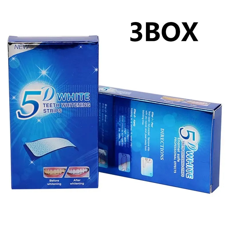 Whitening Teeth Strips 7/14 Pairs Gel Stain Removal Dental Care Tools