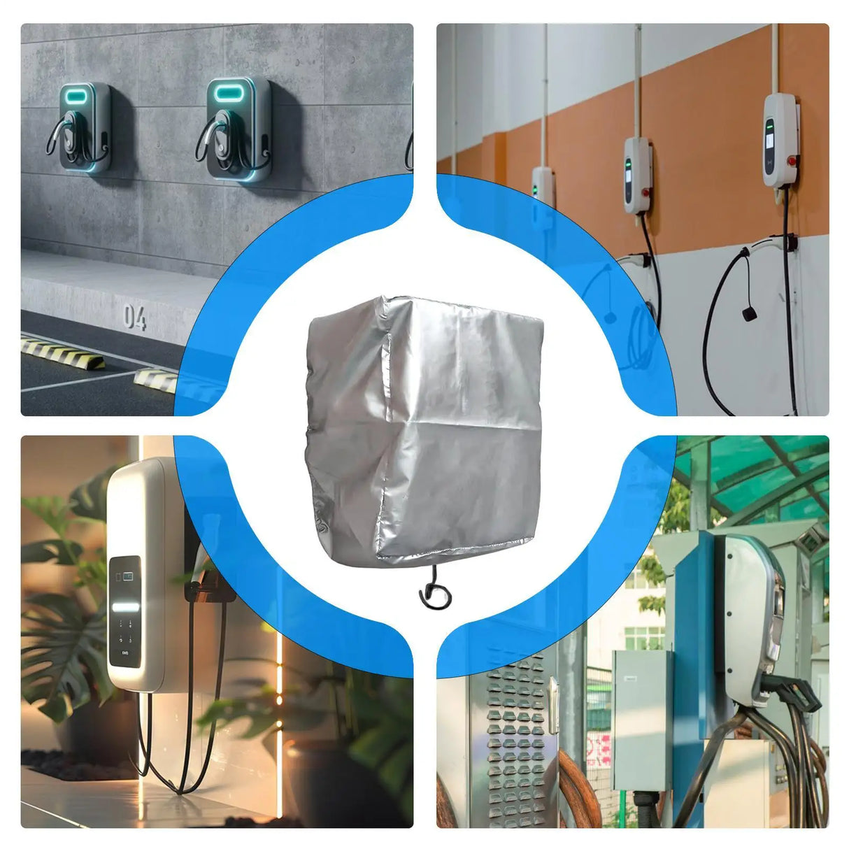 EV Charger Cover Weatherproof Protector for Most Car Charger Stations