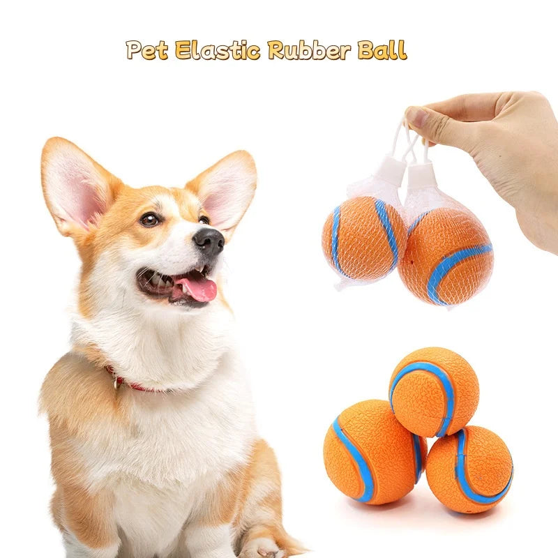 Tough Dog Toy Ball Chew Proof Elastic Fetch Ball for All Dog Sizes