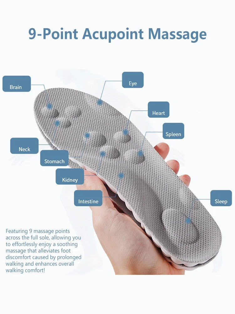 Latex Sport Insoles Orthotic Arch Support Cushion Pads for Shoes