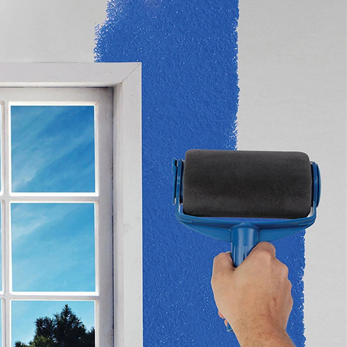 Self-Priming Large Drum Brush for Wall Painting - 1pc Latex Paint Tool