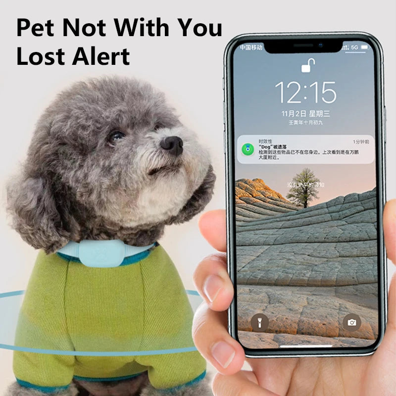 Pet GPS Tracker Collar for Cats & Dogs - Waterproof Real-Time Locator