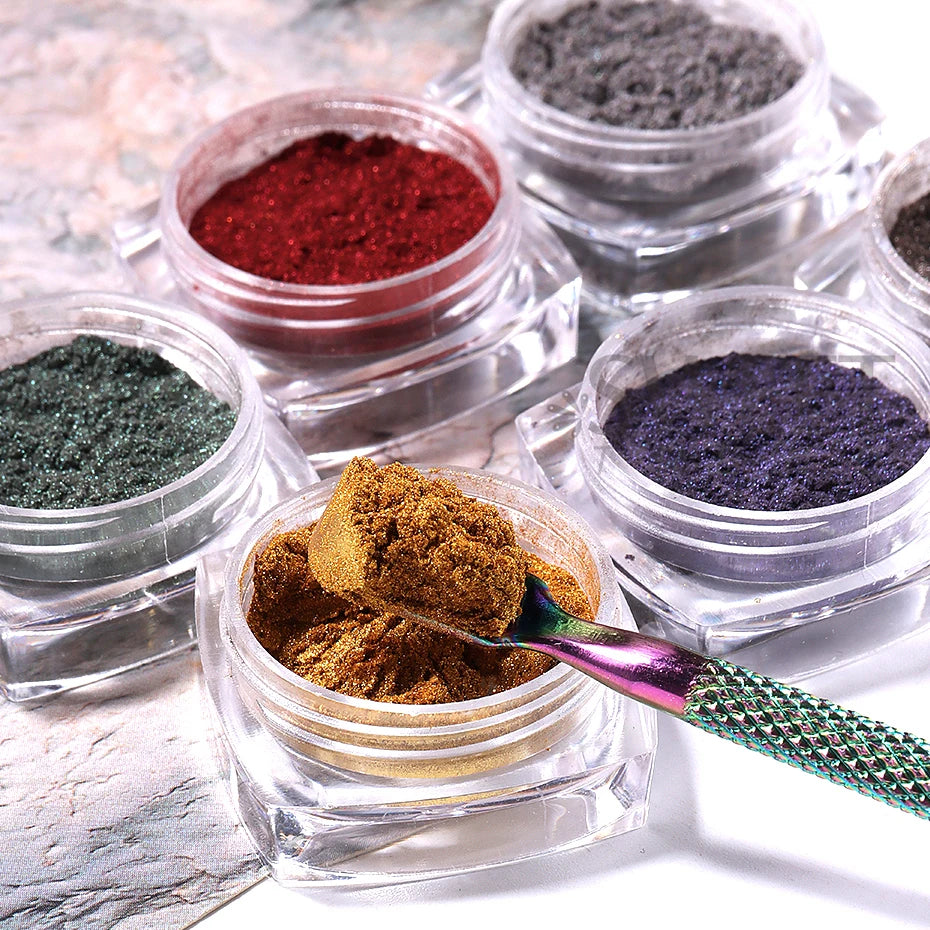 Cat Eye Chrome Magnetic Nail Powder - 6 Colors DIY Manicure Decor