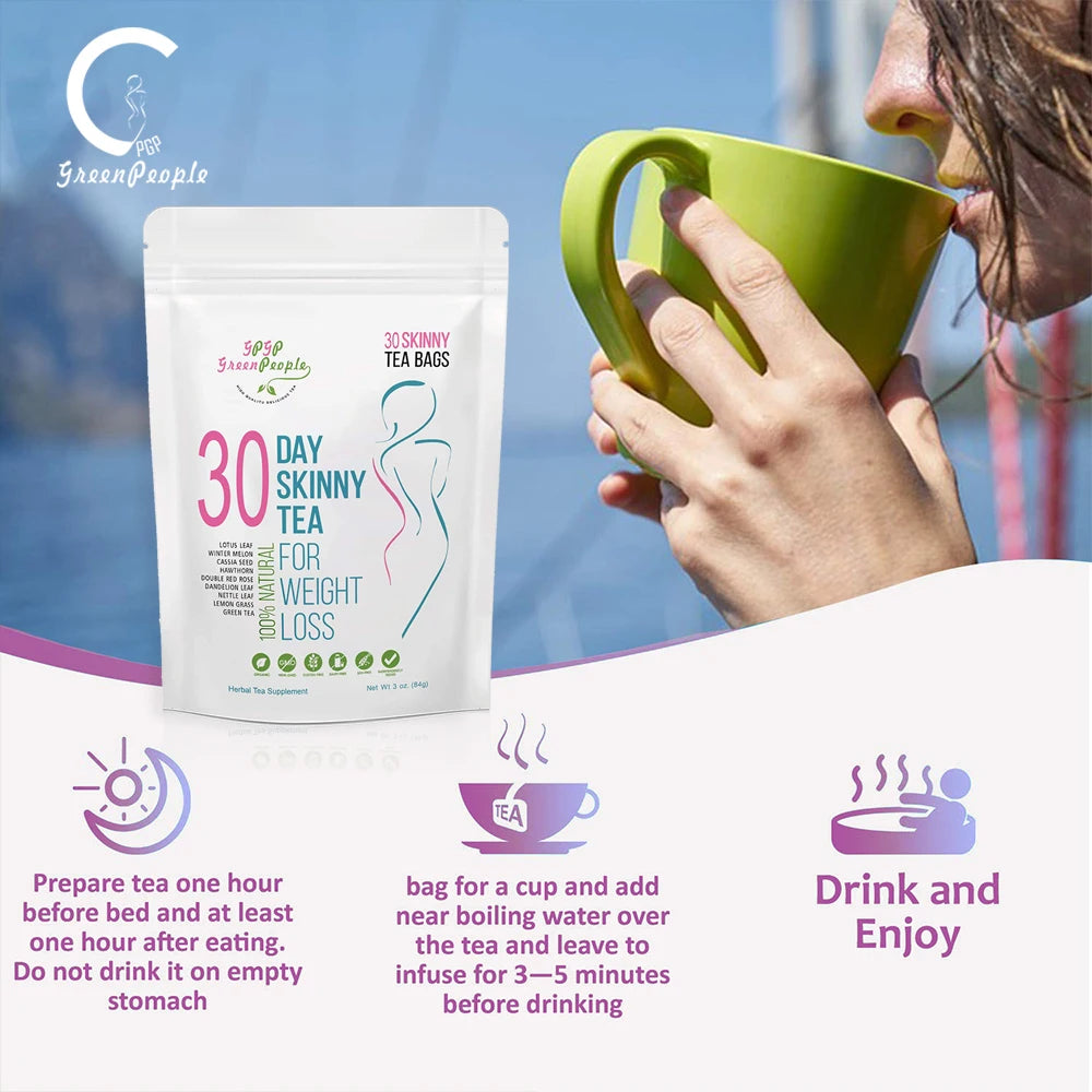Herbal Detox Weight Loss Supplement - 40 Days, Non-GMO, Caffeine-Free