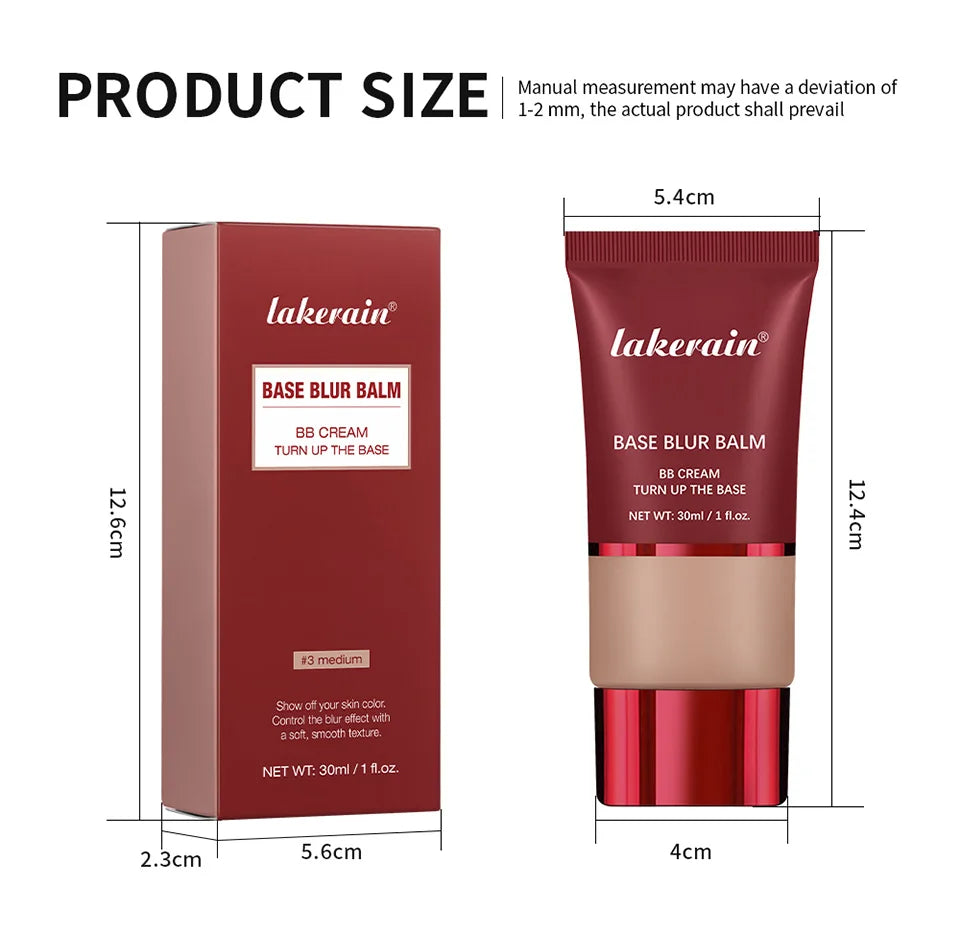 Matte BB Cream Foundation with Oil Control, 5 Colors Available, 30ml