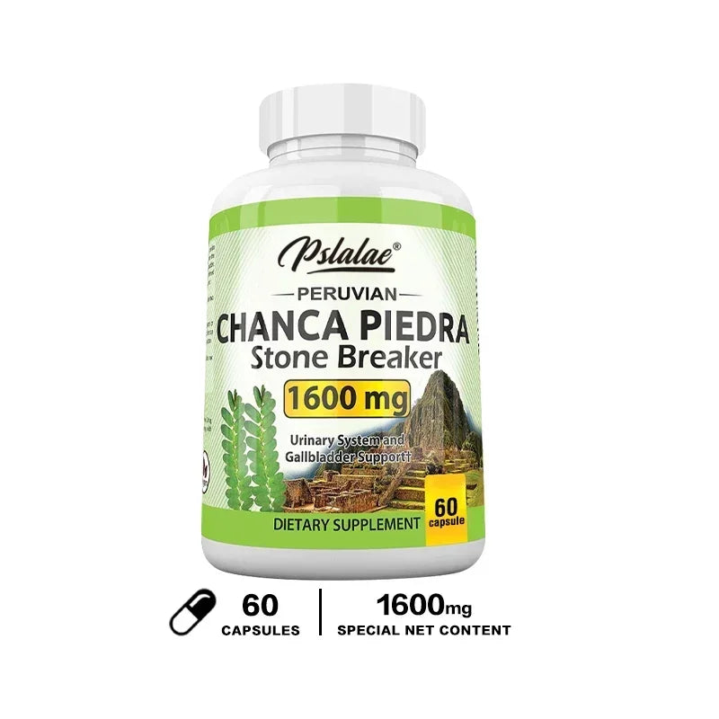 Chanca Piedra Capsules 1600mg - Non-GMO Dietary Supplement, 60 Count