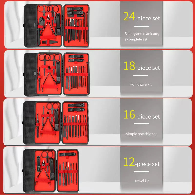 Nail Clipper Set - 5 Beauty Tools for Manicure & Pedicure Care