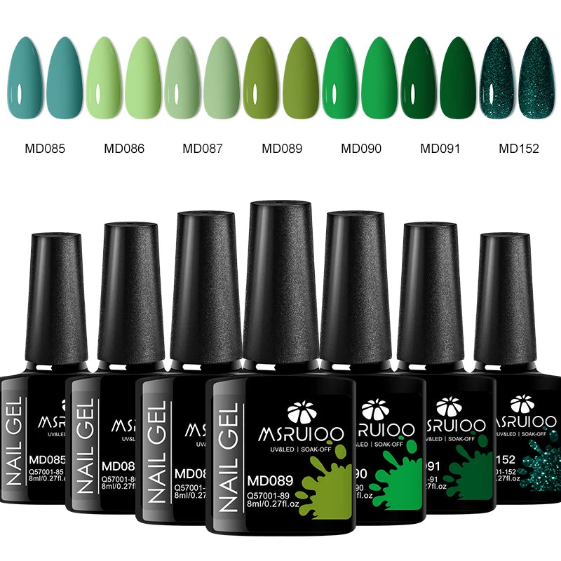 7pc Nail Gel Polish Set UV Soak Off Long Lasting Manicure Art Kit