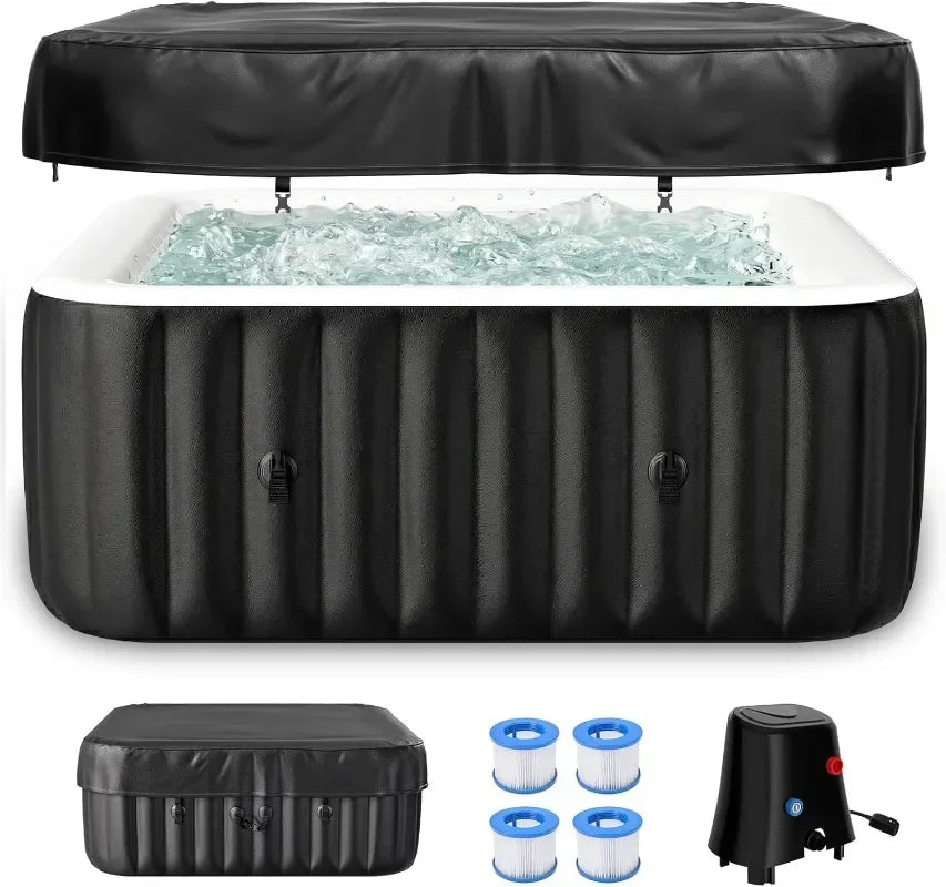 LILYPELLE Inflatable Hot Tub for 1-2 Persons, 75 Gallon Capacity
