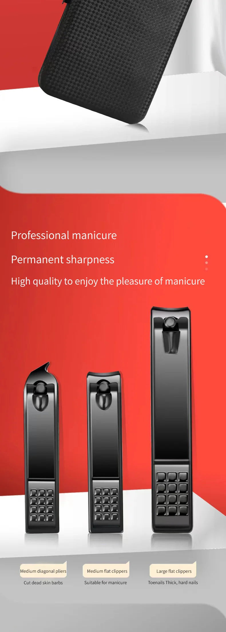 Nail Clipper Set - 5 Beauty Tools for Manicure & Pedicure Care