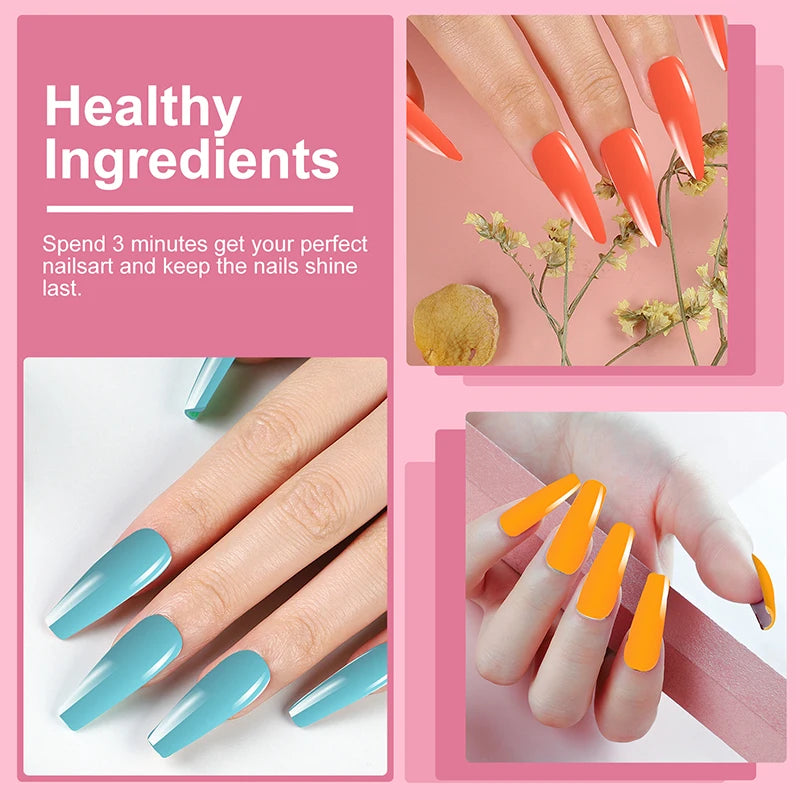 Professional Gel Nail Polish Kit with UV LED Lamp and Nail Drill Set
