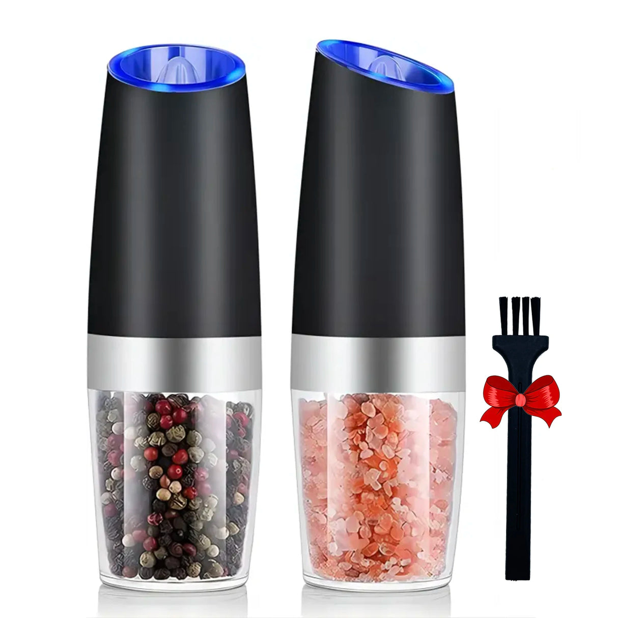 Gravity Electric Salt and Pepper Mill, Battery Powered, Adjustable Coarseness