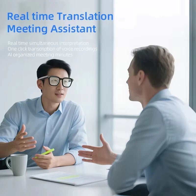 Smart AI Glasses with 800W Camera, Bluetooth, Waterproof, Voice Call
