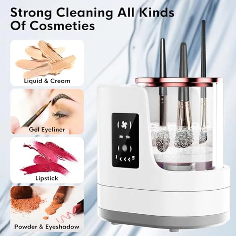 3-in-1 Electric Makeup Brush Cleaner & Dryer Tool for Beauty Accessories