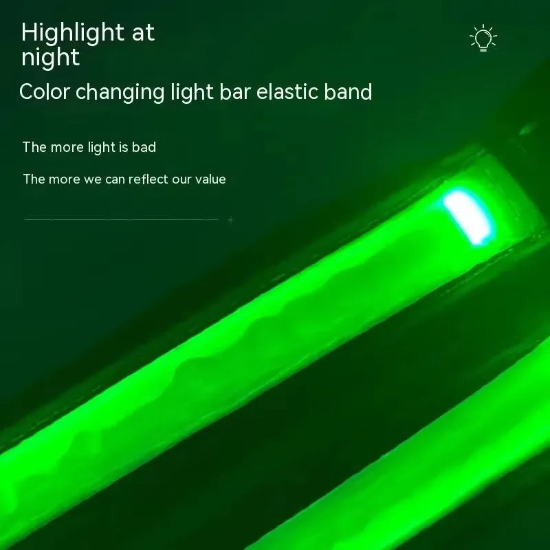 Color Changing LED Light Pet Collar with 8 Gears - Explosion-Proof Traction