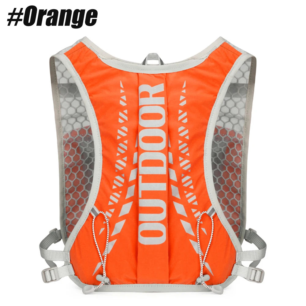 Lightweight Hydration Backpack Vest for Running, Hiking, Cycling - 1pc