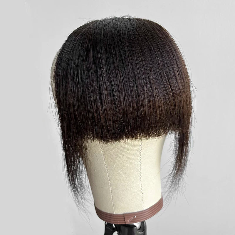 Clip On Bangs Wig for Women - Straight Human Hair Hairpiece