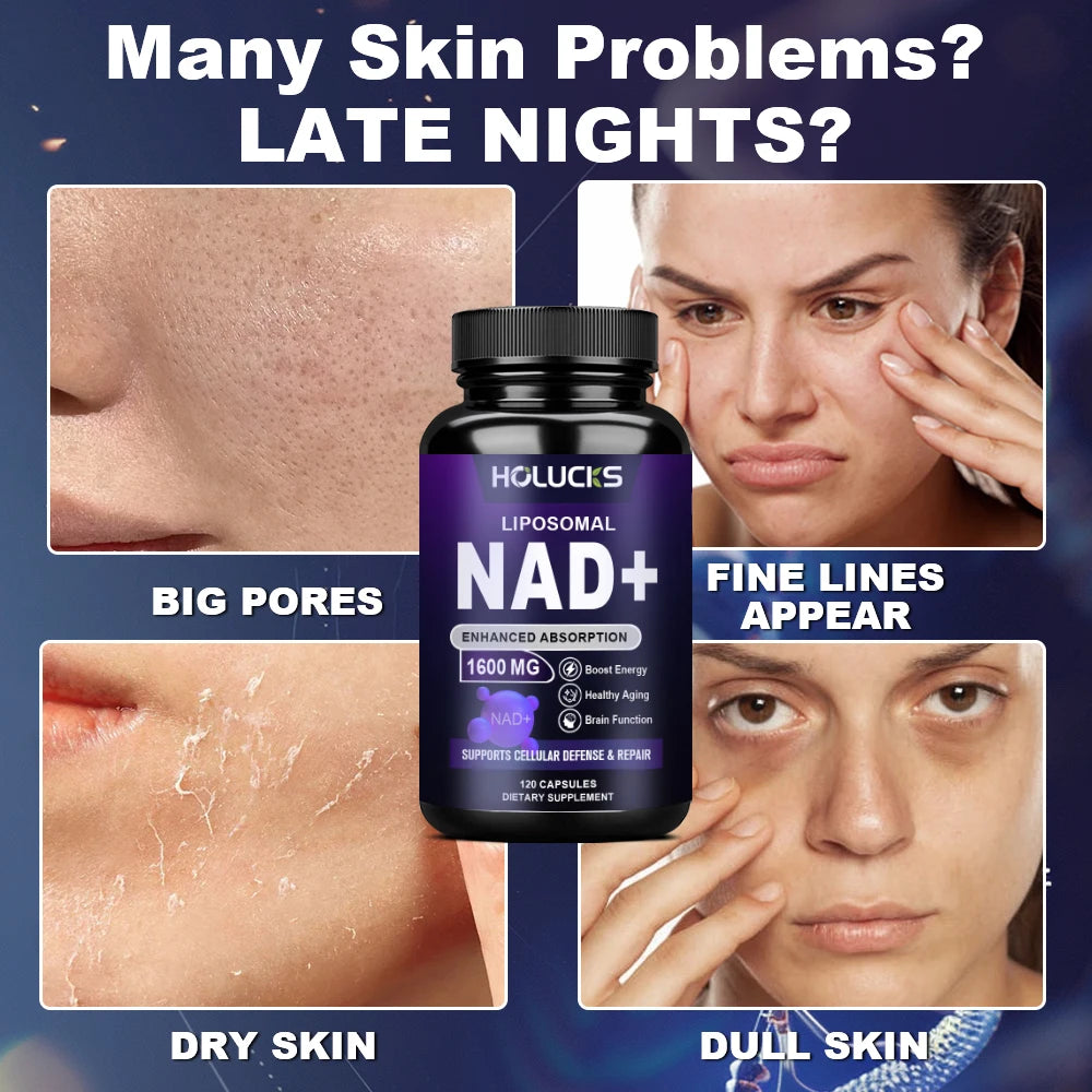 NAD+ Supplement with Resveratrol - Enhances Cellular Vitality & Energy