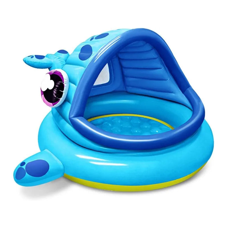 Inflatable Whale Baby Pool Tent for Kids - Toddler Swimming Pool