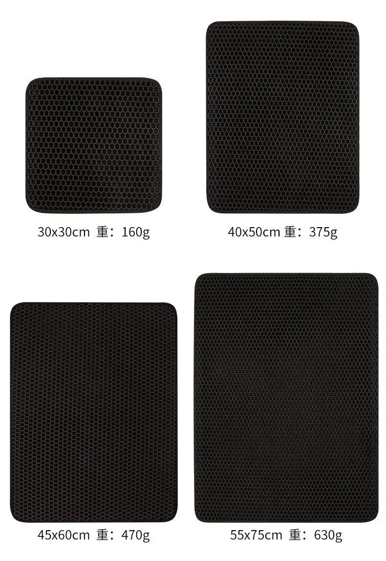 Cat Litter Mat Double Layer Waterproof Non-Slip Washable 15" Pad