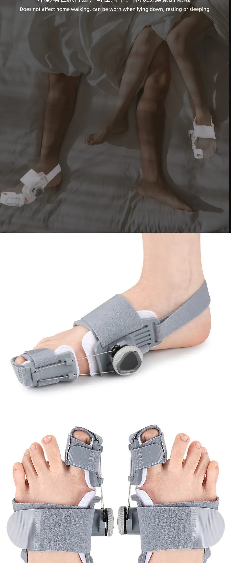 Hallux Valgus Corrector for Bunions - Toe Separator Foot Care Device