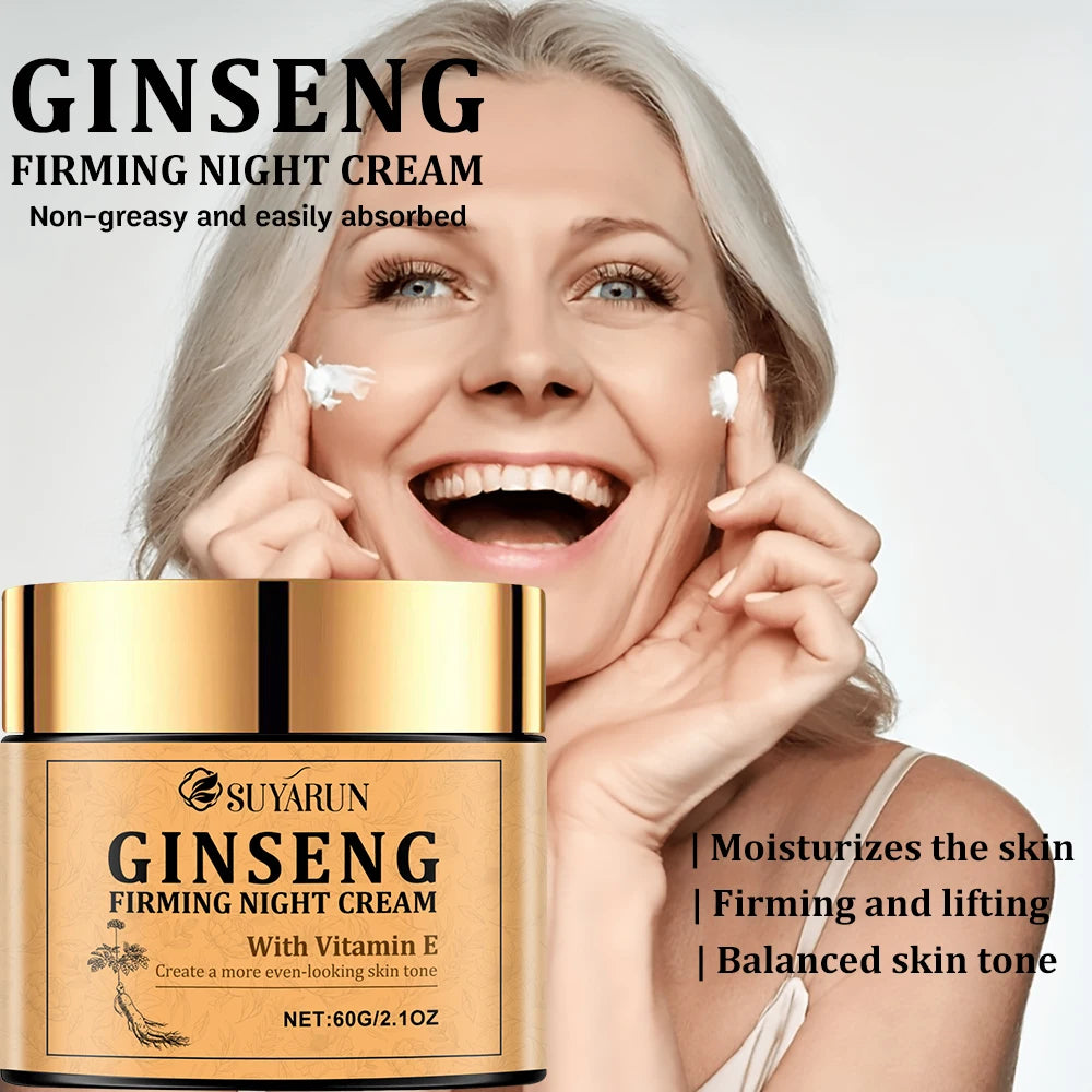 Ginseng Firming Night Cream - Moisturizing Anti-Aging Skin Care 50ml