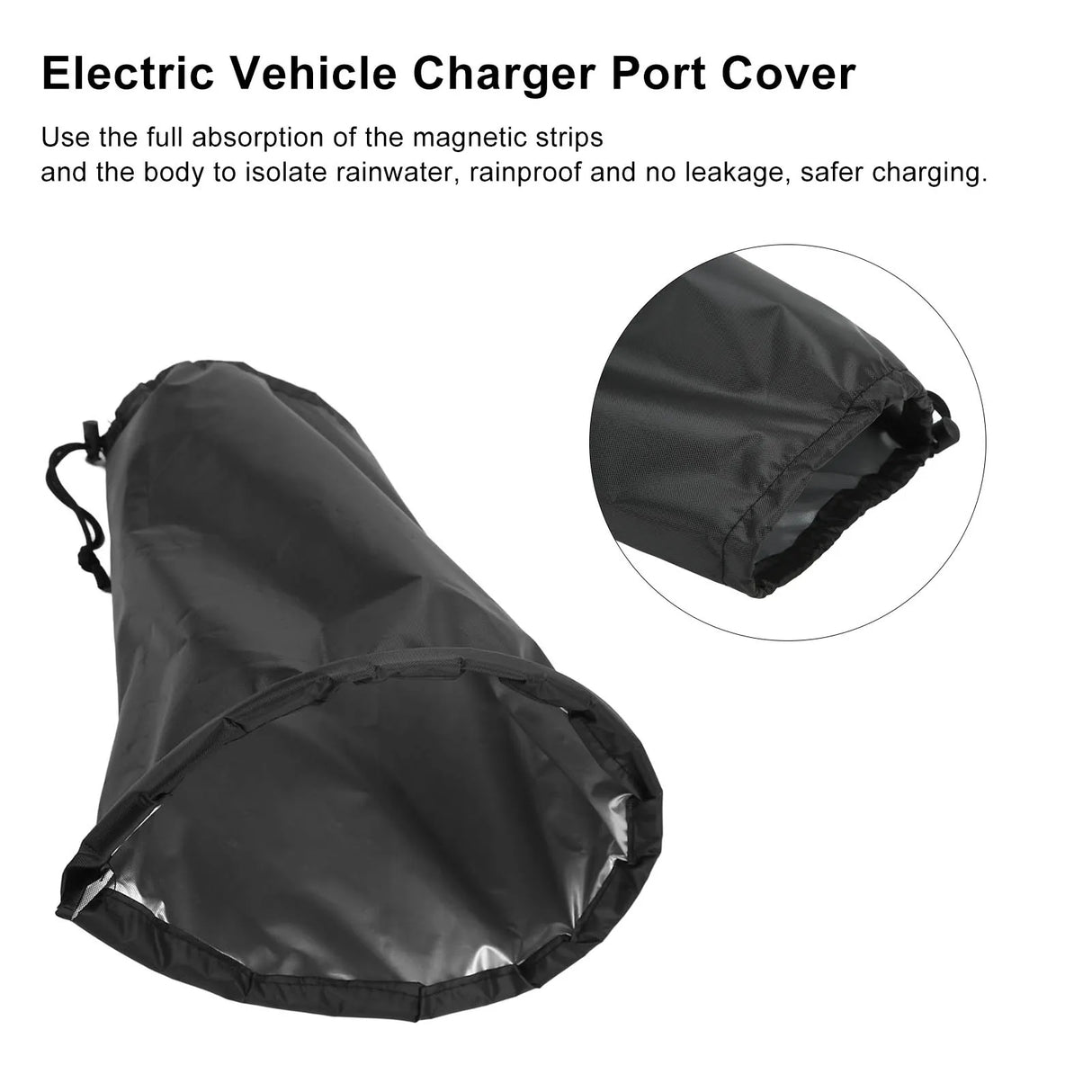 Weatherproof EV Port Cover Waterproof Magnetic Adsorption for Electric Cars