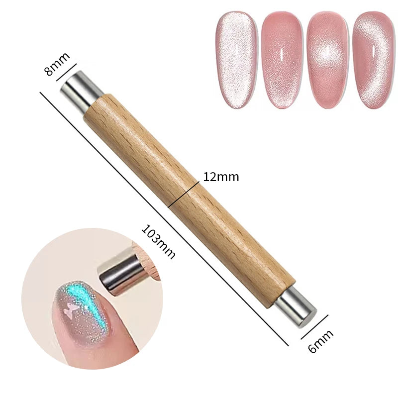 Magnetic Nail Art Tool 6-in-1 for Glitter Effect Manicure Design