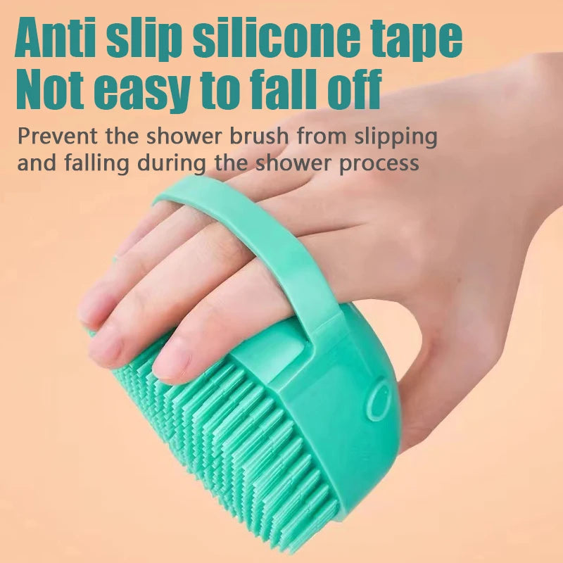 Dog Bathing Brush Silicone Shampoo Dispenser for Dogs and Cats Grooming Tool
