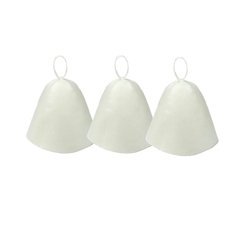 Sauna Cap for Men & Women | Felt Steam Room Hat | Home Sauna Accessory