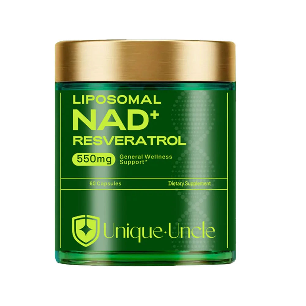 NAD Supplement 500mg - 60 Caps for Brain Function & Cellular Energy Support