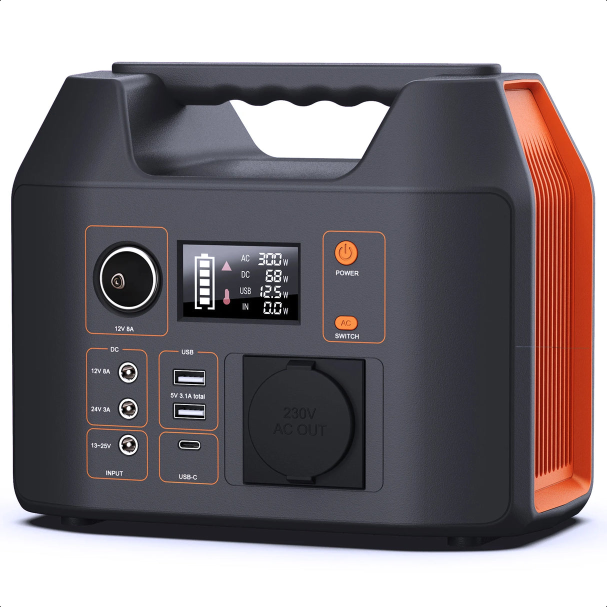 Portable Power Station 300W Solar Generator Power Bank for Camping RV CPAP